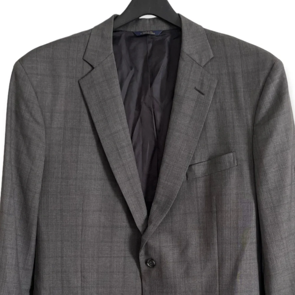 Brooks Brothers Saxxon Wool Madison 1818 Suit Jacket Size 46L